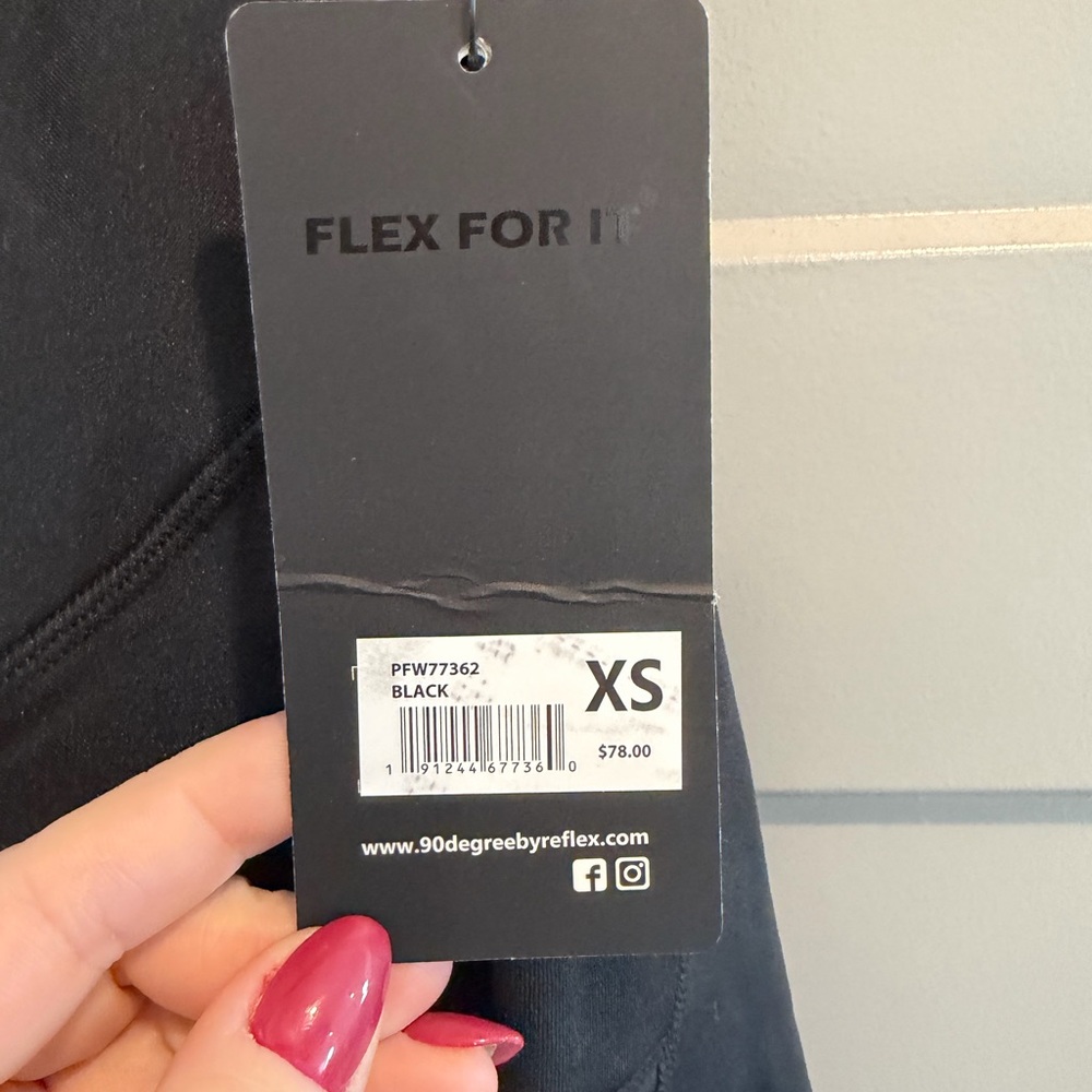 90 Degree By Reflex Charcoal Leggings XS